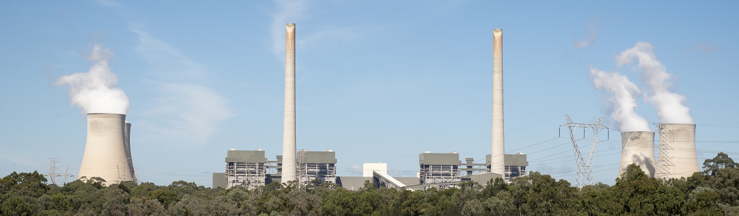 Coal-fired power station stacks