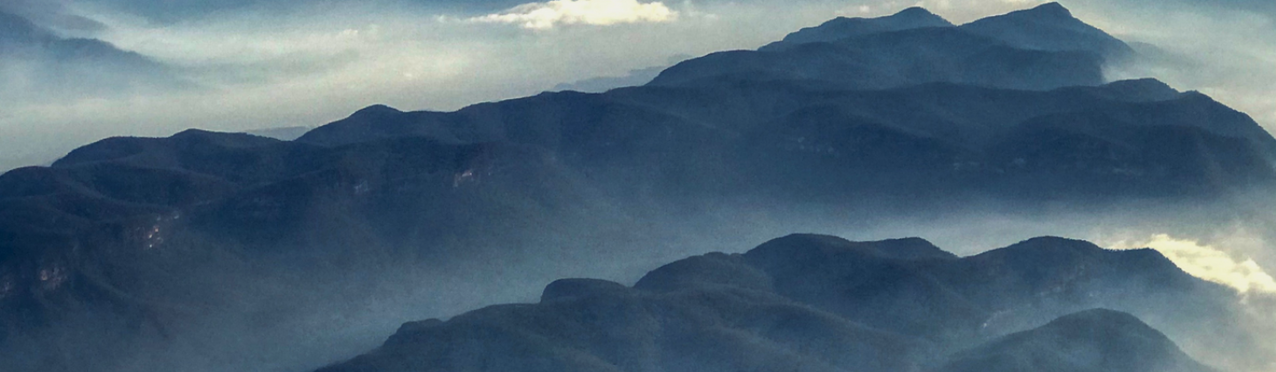 mist over Blue Mountains