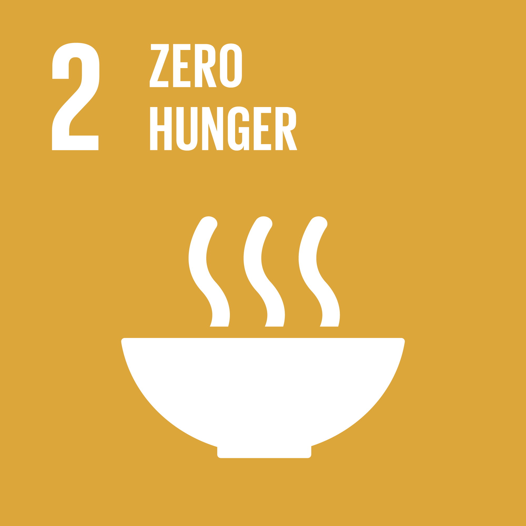 SDG Global Goal 2 icon - Zero Hunger