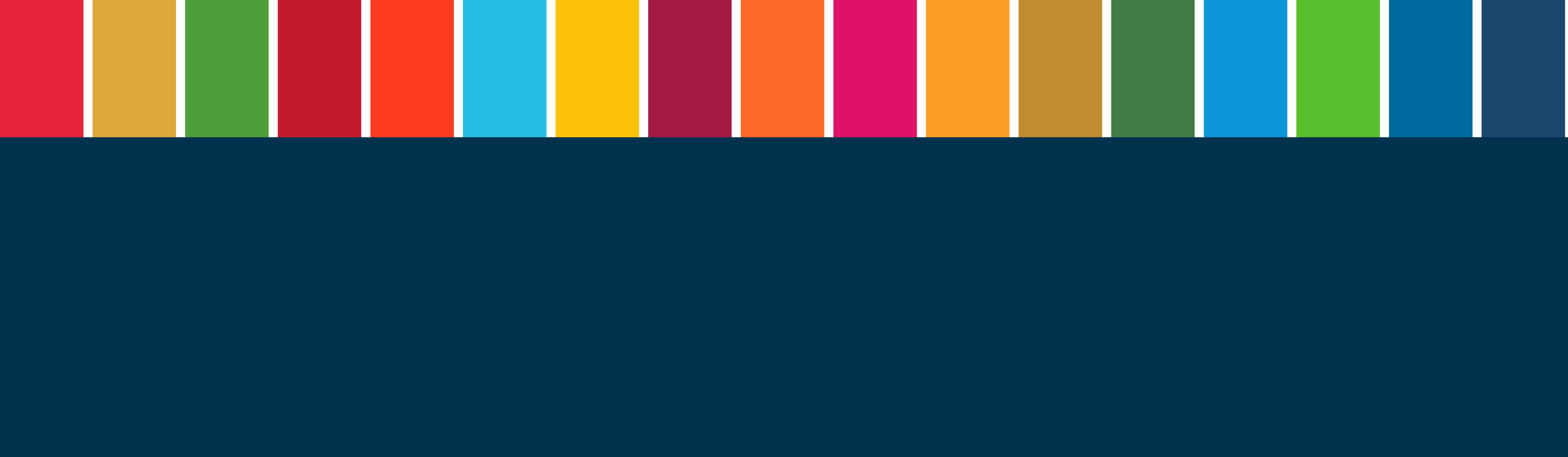 colour blocks aligned to the 17 UN Sustainable Development Goals