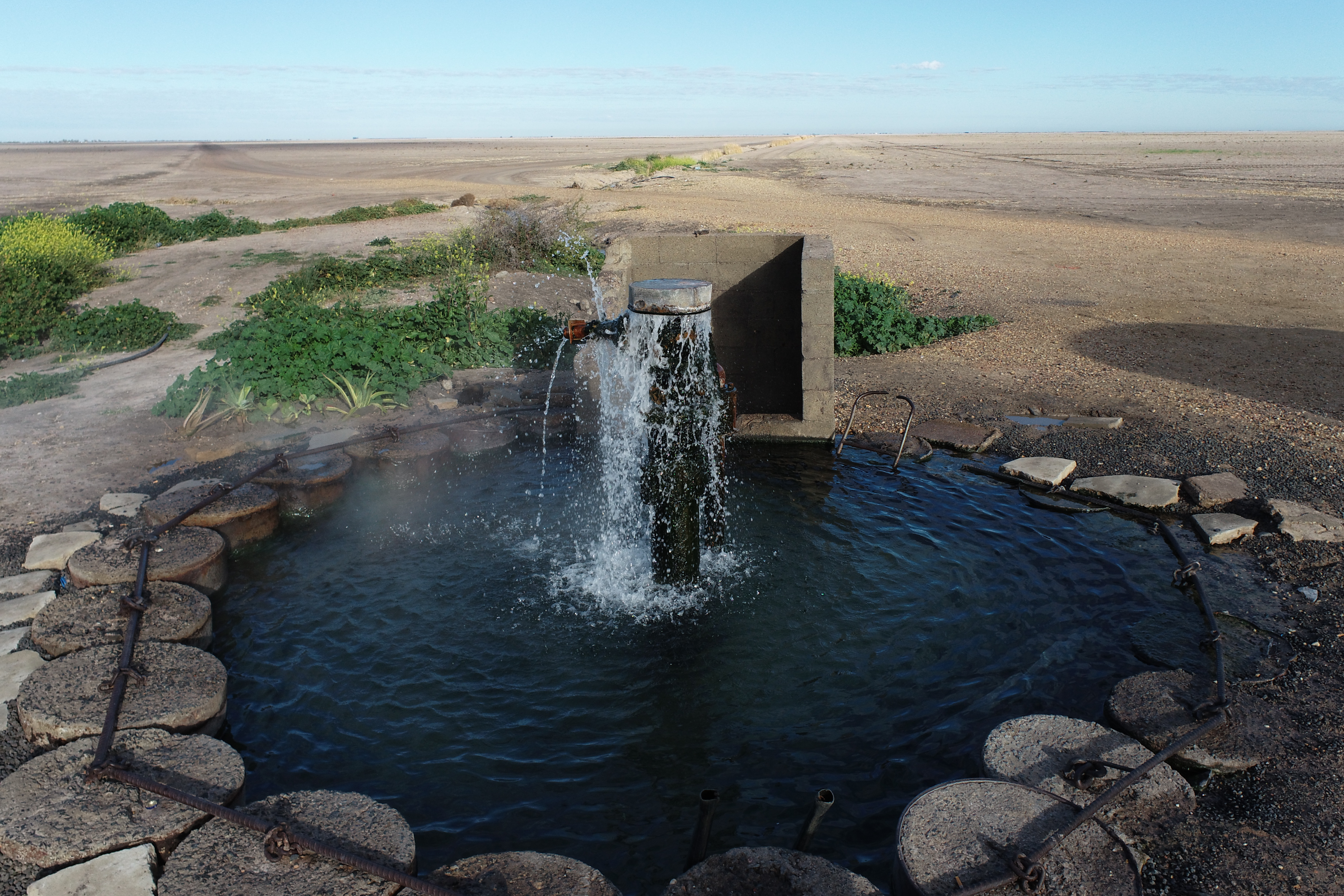 Aerial image of artesian bore to be replaced and plugged under IGABDR program in 2021 south of Moree