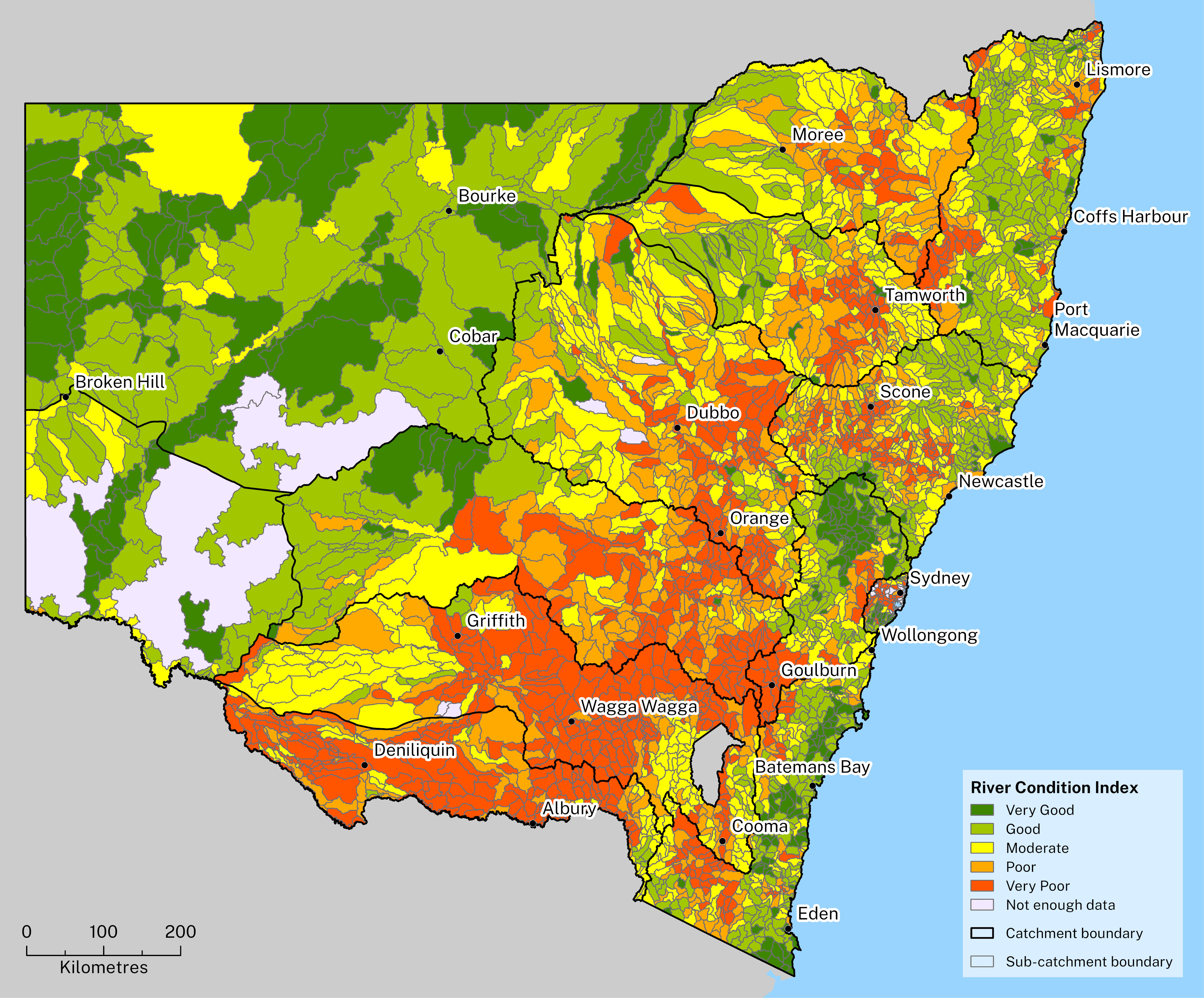 Map of NSW South Wales