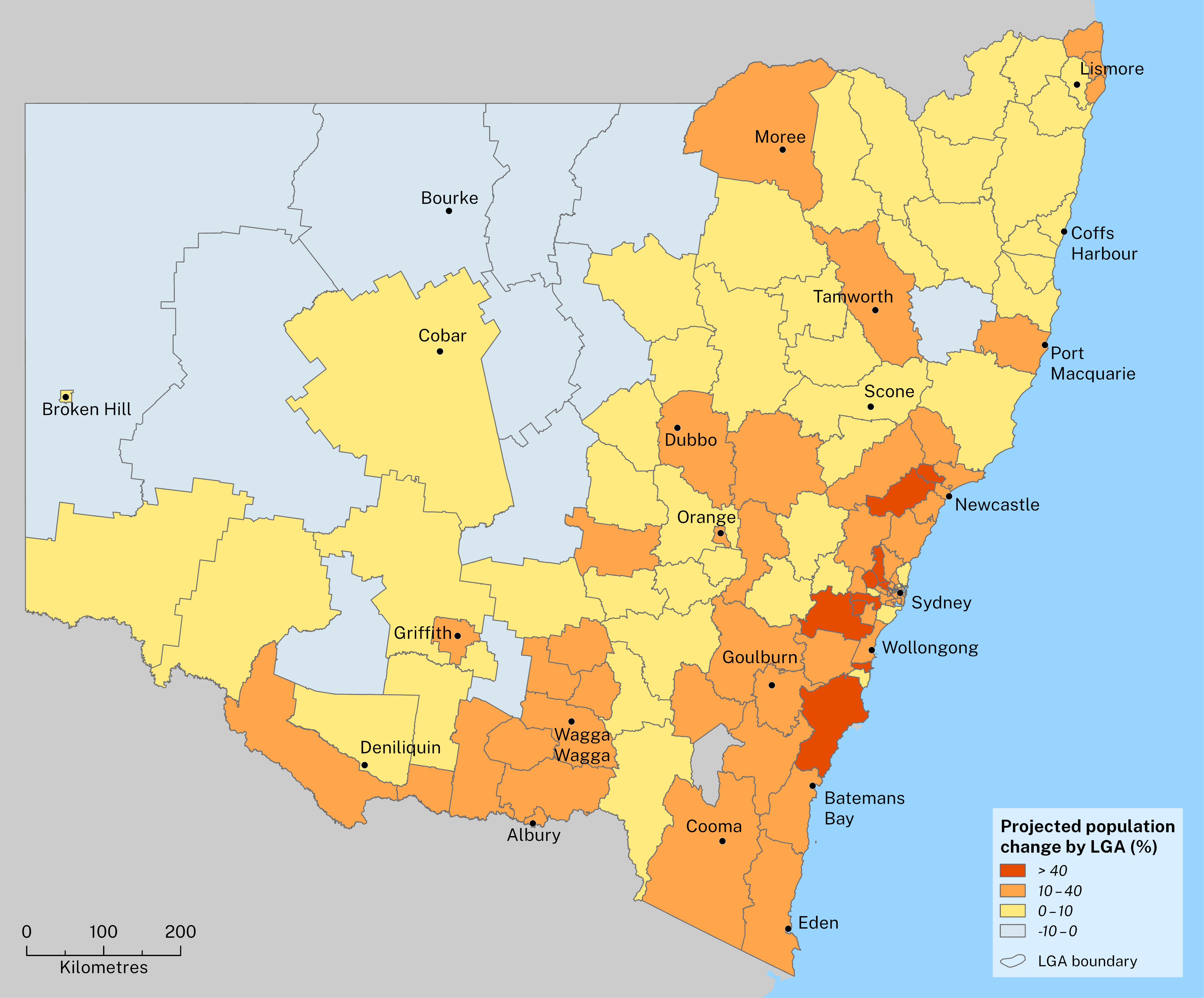 Map of NSW